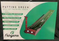 BNIB FAIRGAME PUTTING GREEN ROLL UP TRAINING TRACK 9&rsquo;
