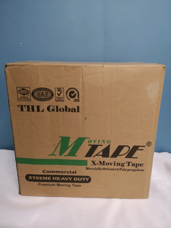 1 Case New Premium MOVING TAPE Commercial XTreme Heavy Duty by THL Global (36 Rolls / Beige / 50 Yards ea)