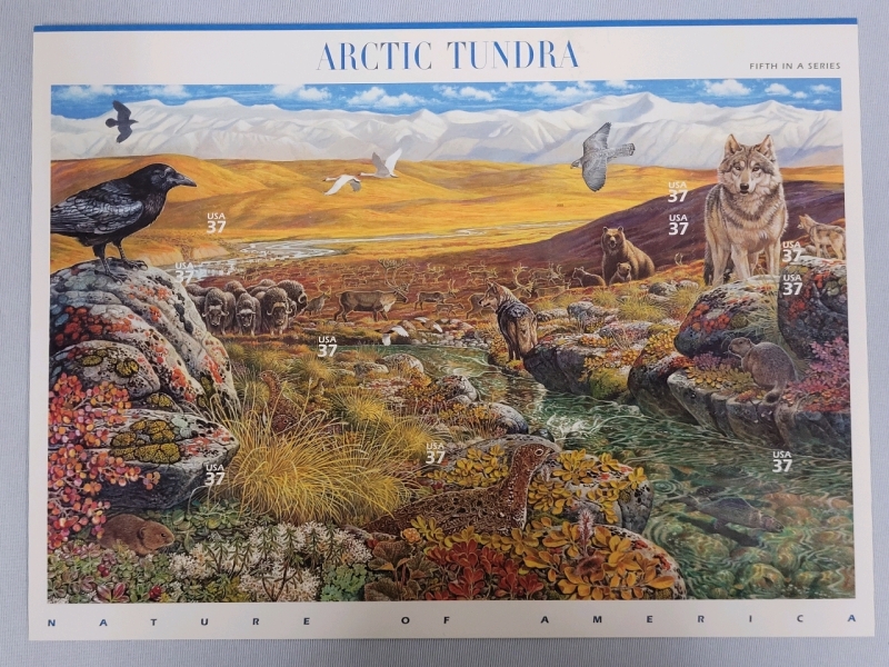 2003 US Postal ' Nature of America : Artic Tundra ' Stamp Sheet , 37 Cent Stamps