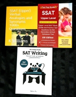 New! Lot of 3 SAT / SSAT / Test Prep Text Books (Softcover)