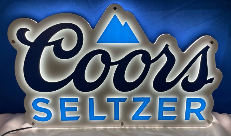 BNIB Coors Seltzer LED Sign 22”x14”