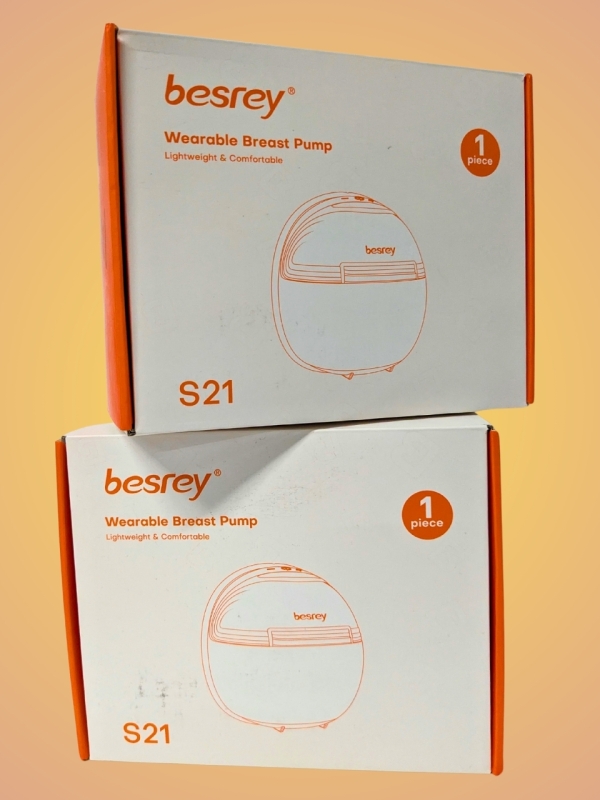 New! 2 Besrey S21 Wearable Breast Pump Kit 24mm Flange