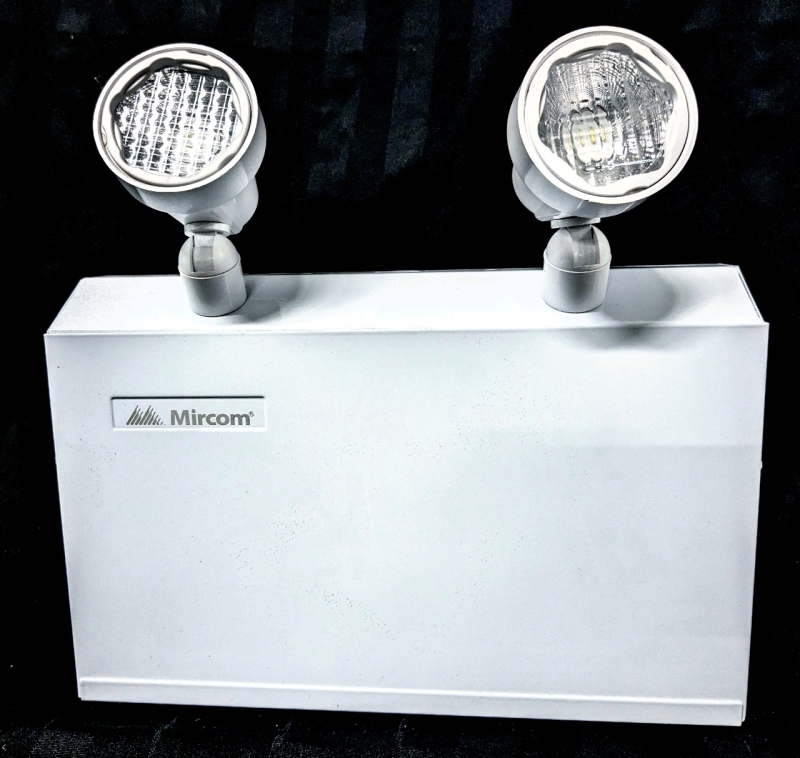 Mircom EL-7062S Emergency Hallway / Exit Battery Backup Lights 12.25" " 2.75" x 11.5" (incl Lights)