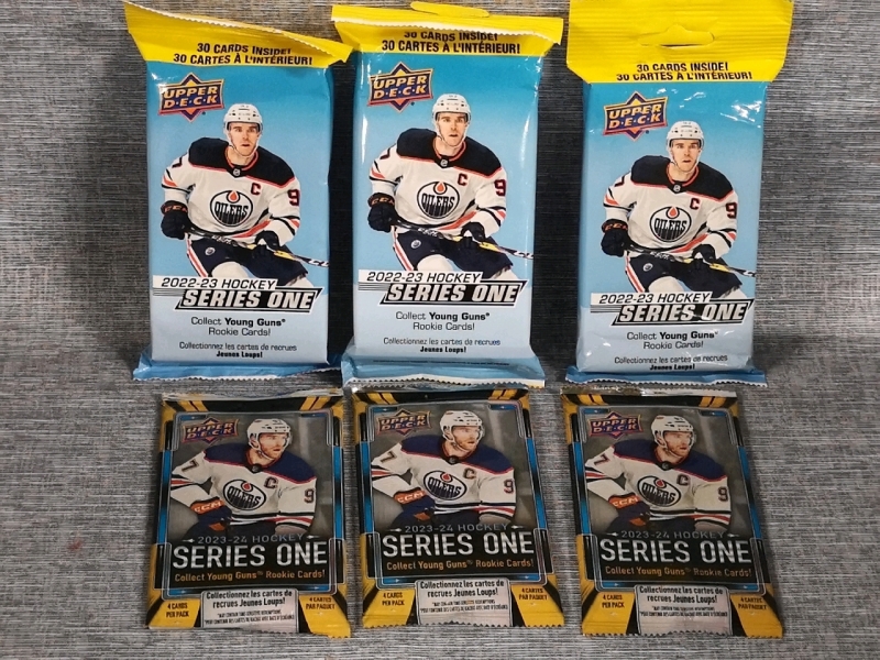 New Upper Deck Hockey 2022-23 & 2023-2024 Series One Trading Cards - 102 Cards