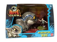 New Jurassic Park Bite Club 3" Tall Figures : Velociraptor "Blue"