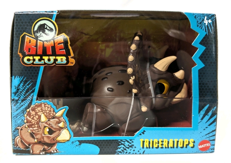 New Jurassic Park Bite Club 3" Tall Figures : Triceratops