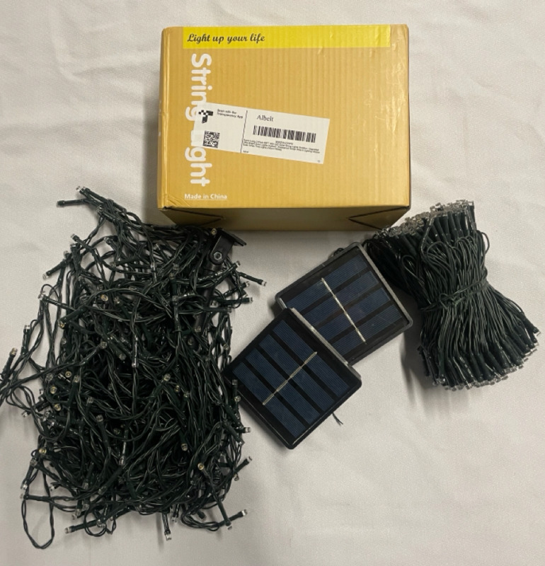 2 pack 85ft 480 LED Solar string lights