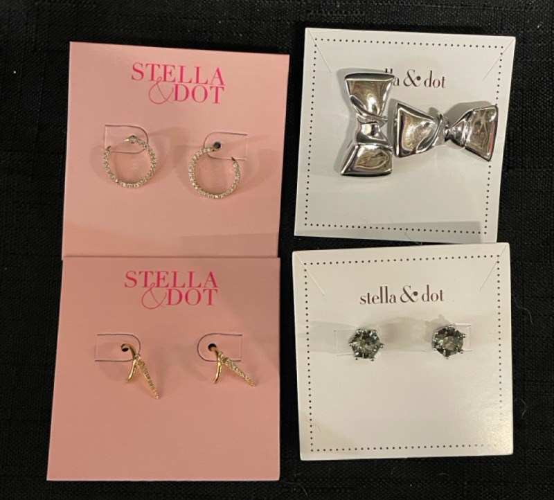 4 NEW in box Stella and Dot earrings