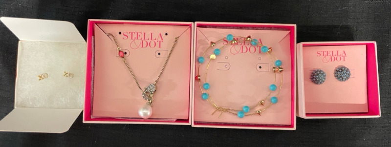 4 NEW in box Stella & Dot jewelry pieces