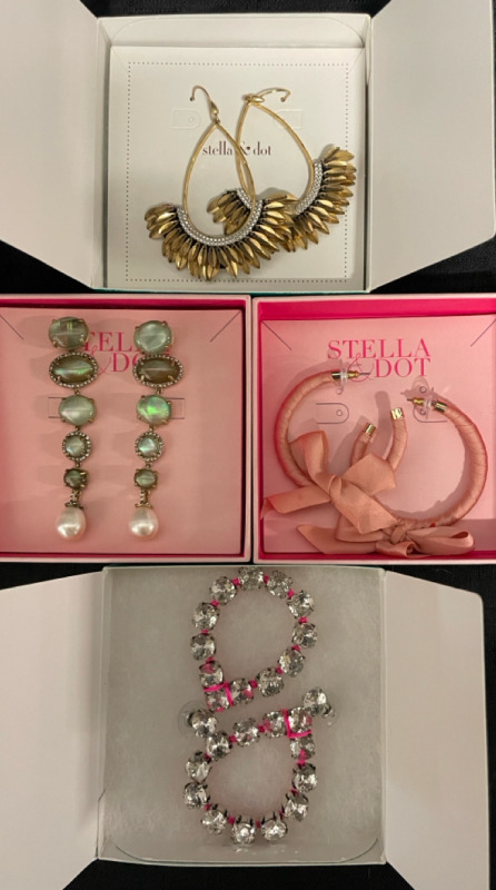 4 NEW in box Stella & Dot jewelry pieces