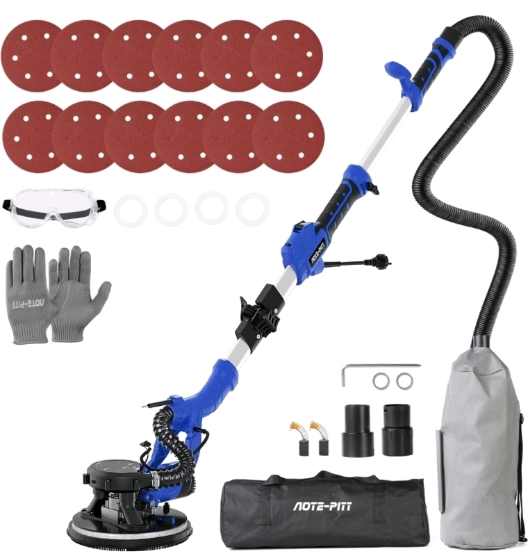 New NOTE-PITT 120VAC Electric Drywall Sander Kit