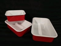 3 Enamel Dishes - Made in Japan