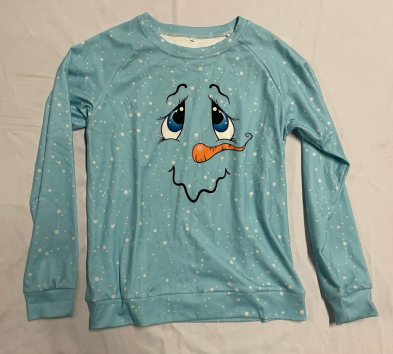 NEW without tags soft snowman sweater size M