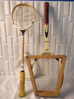 Vintage Wooden Tennis & Squash Rackets
