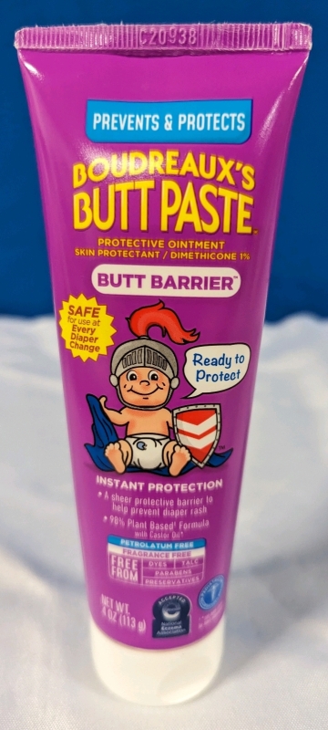 New Boudreaux's Butt Paste: Butt Barrier Protective Ointment. 4oz