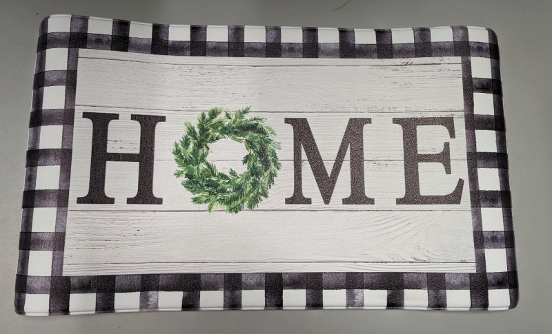 New "Home" Padded Kitchen Floor Mat. 29" by 17"