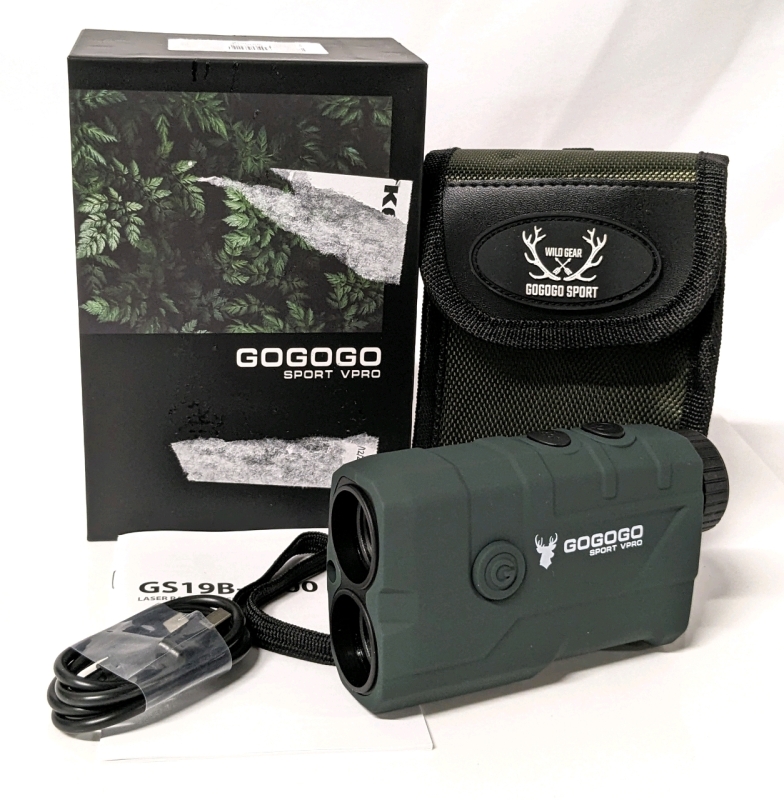 Gogogo Sport Hunting Rangefinder - 1200 Yards Laser Range Finder for Hunting and Golf with Speed, Slope, Scan and Normal Measurements