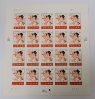 2000 US Postal ' Happy New Year Baby ' Stamp Sheet , 33 Cent Postage Stamps