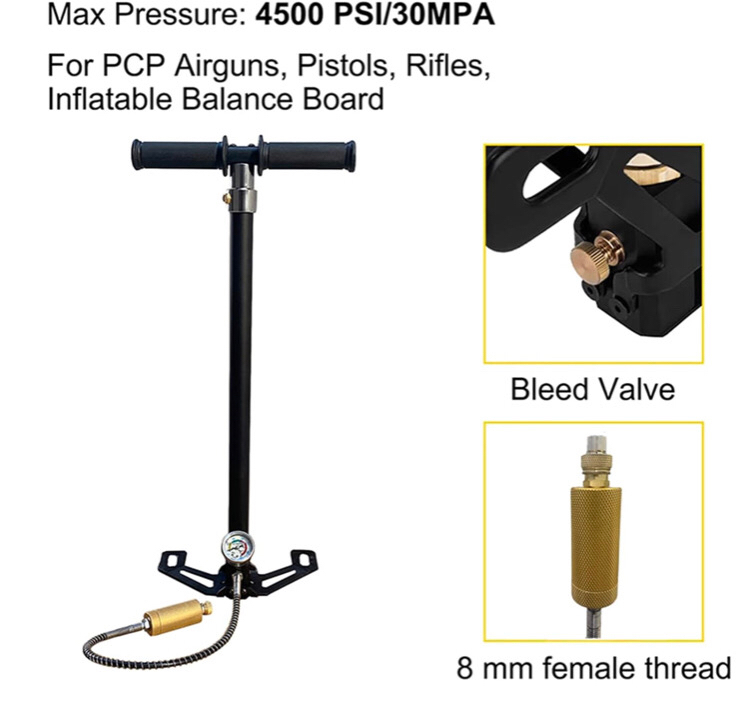 New NUOGE 4500Psi 4 Stage PCP Hand Pump Air Compressor
