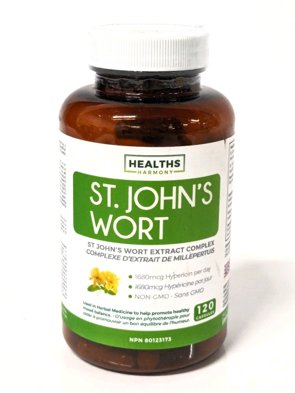 New Health's Harmony ST. JOHN'S WORT Extract Supplements 120 Caps