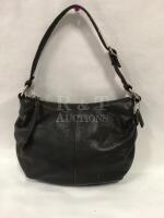 COACH Black Leather Pouch Bag #42732
