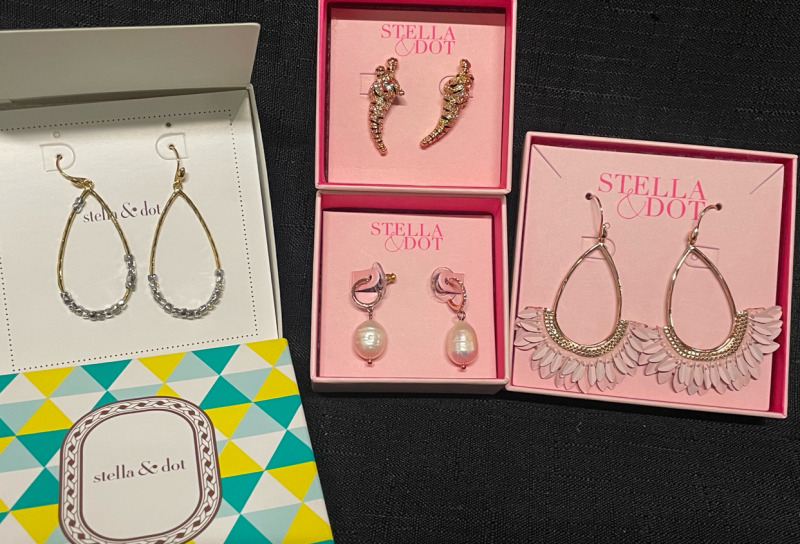 4 NEW in box Stella and Dot earrings