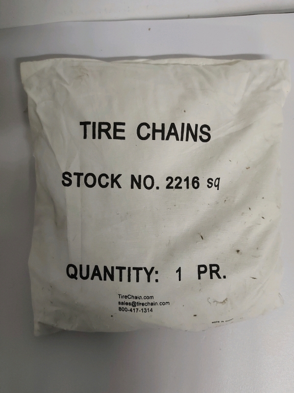 Sealed Bag Of Tire Chains