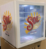 New - SOL Cerveza Mini Bar Refrigerator (46L) . Measures 17.5"&times;17.5"&times;17.5" . Tested Working - 2