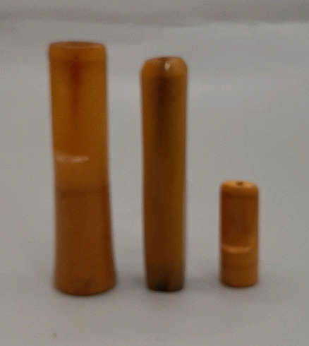 Vintage 3 Bakelite Cigar Holders Largest 2.75"