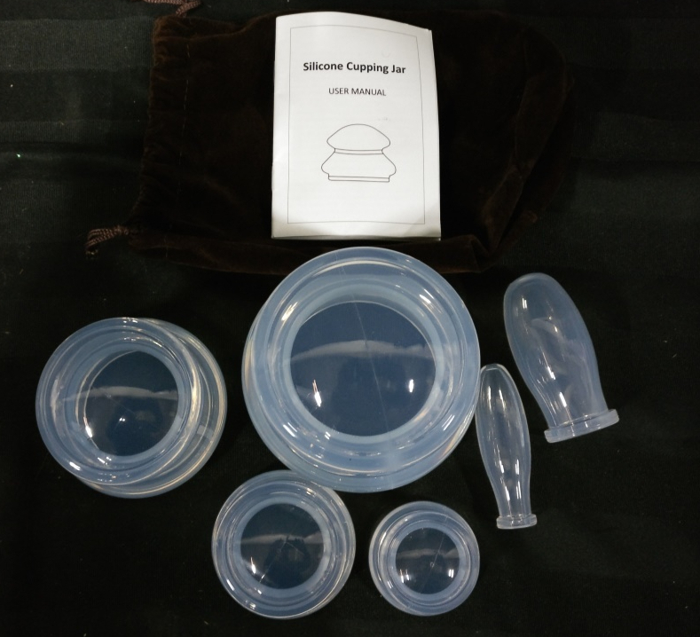 New Silicone Cupping Jar Set - 6 Pieces & Bag