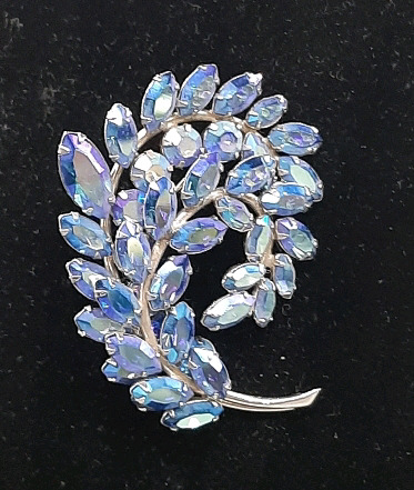 Vintage Sherman 2.25" Brooch with the Swarovski Sparkle