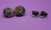 Vintage 2 Pair of Bakelite Clip On Earrings - 2