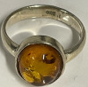 925 Amber ring size 7.5 - 2