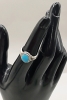 Vintage Navajo Silver and Turquoise Ring Size 5 3/4 Silver and Turquoise Earrings - 2