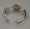 Vintage 925 Mexican 2.25" Sterling Silver Cuff Bracelet with a .75" Gap - 2