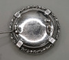 Antique Silver Brooch w/Stone English Pottery Sterling Silver Brooch - 2