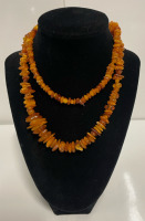 Vintage polished amber necklace