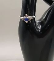 Vintage Sterling Silver and Lapis Ring Size 8 1/2