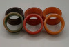 Vintage 6- 1.5" Bakelite Napkin Rings - 2