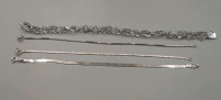 Vintage 3-7" & 1-8" Sterling Silver Bracelets