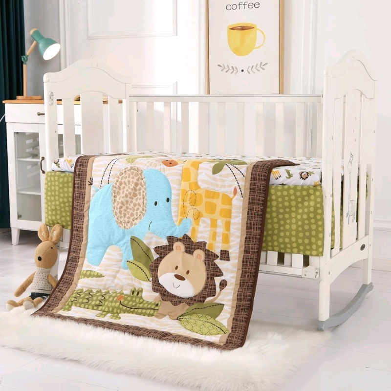 New! Wowelife Animal 5-Piece Baby Crip llb Bedding Set