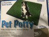 Pet Potty Dog Grass Pad with Tray, Artificial Turf Dog Grass Pee Pad Potty Training for Indoor Outdoor Use 20&rdquo;x25&rdquo; - 3