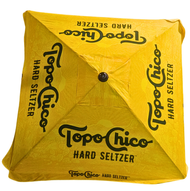 Giant! New Parasolutions Patio Umbrella TOPO CHICO Hard Seltzer