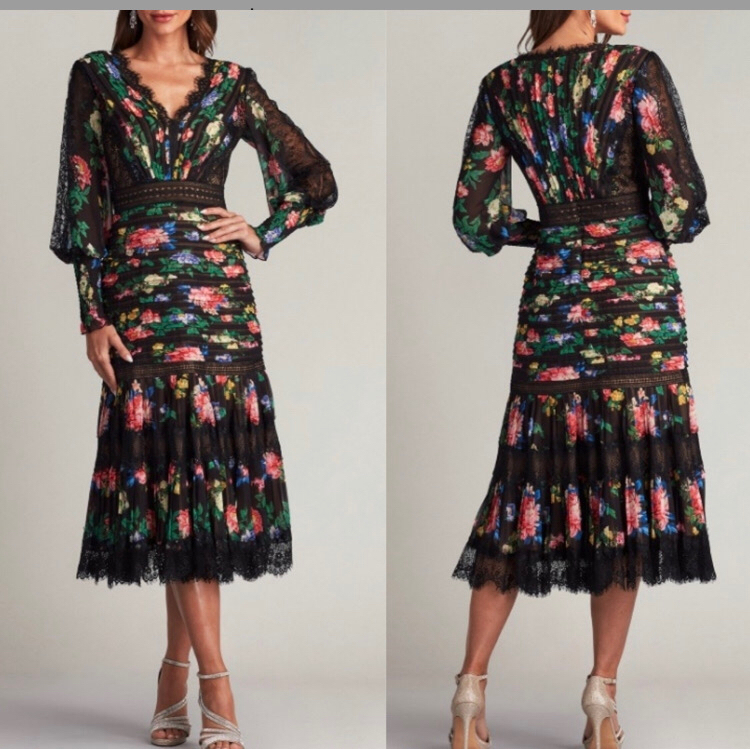 TADASHI SHOJI Large Floral Dress retailing 500$