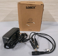 New - Lorex Security System 12V DC Power Adapter & 4-in-1 Splitter Cable