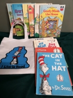 10 Vintage Disney & Dr. Seuss Books with Bag