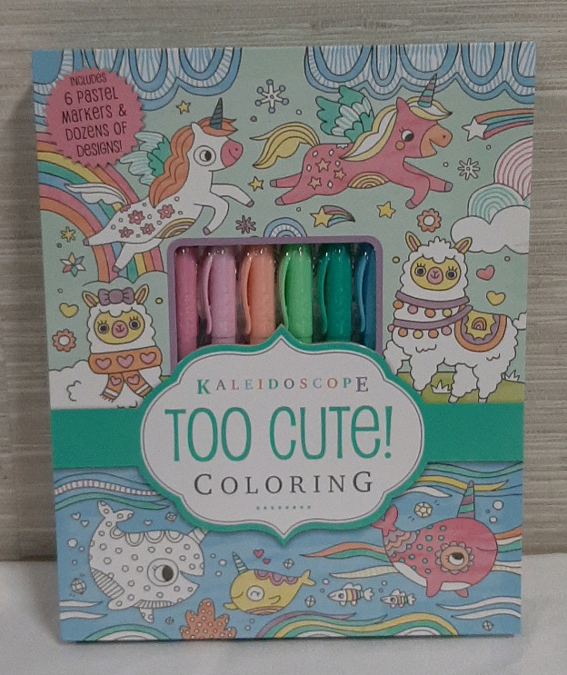 New Too Cute Kaleidoscope Colouring w/ Markers