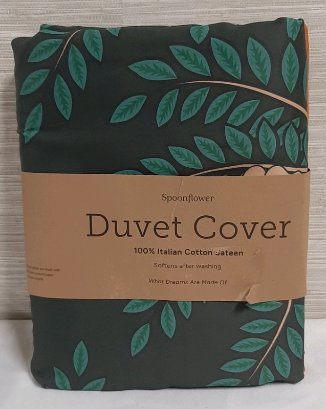 New Spoonflower Full/Queen Size Duvet Cover Retail Value $189.99 CAN