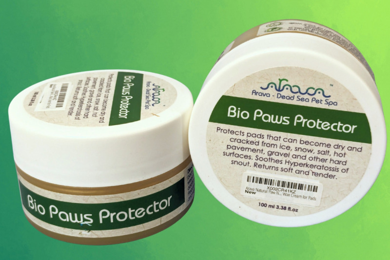 2 New Arava Natural Paw Nose Balm Protector - for Dogs & Cats – Helps with Dry Cracked Irritated Paws and Hot Spots - Safe to Lick (100 ml ea)