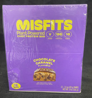 12 NEW unopened MISFITS vegan protein bars